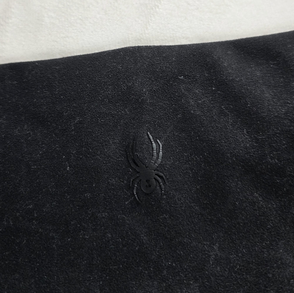 Spyder Active▪️Black Pocket Leggings w/ Geometric Pattern - Picture 6 of 7